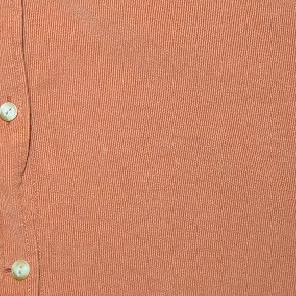 Fjallraven Cord Shirt Burnt Orange Ovik Comfort Fit Long Sleeve Large - Picture 11 of 11